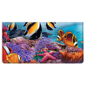 Steve Sundram Tropical Fish Checkbook Cover
