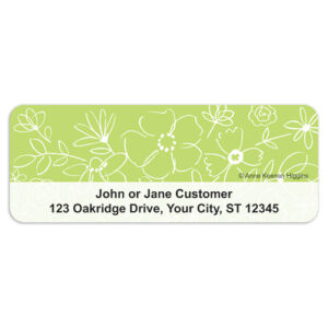 Bright Blooms Sheet Labels